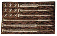 MILITARY DESERT BROWN  CAMO AMERICAN FLAG BULLET SHELL EMBROIDERE
