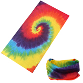 TIE DYED SWIRL MULTI FUNCTION SEAMLESS BANDANA WRAP