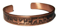 PURE COPPER 22 gram NATIVE STYLE #T CUFF BRACELET