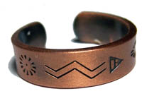 PURE HEAVY COPPER STYLE # D NATIVE STYLE RING