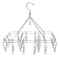 FLAG / TEE SHIRT DISPLAY HANGING 20 PC CLIP w metal clips *- SALE