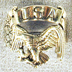 EAGLE BANNER DELUXE BIKER RING -* CLOSEOUT NOW ONLY $ 3.75 EA