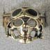 SKULL W HELMET BIKER RING