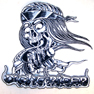 JUMBO 9 INCH PATCH NIGHT RIDER SKULL - CLOSEOUT NOW ONLY $ 5