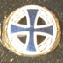 ROUND IRON CROSS DELUXE BIKER RING -* CLOSEOUT $3.75 EA