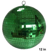 12 INCH GREEN REFLECTION DISCO MIRROR BALL