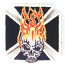 FRONT SKULL FLAMES PATCH