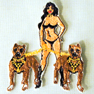 GIRL WITH DOGS PATCH