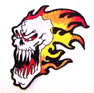 SCARY SKULL FLAMES PATCH *- CLOSEOUT NOW $1 EA