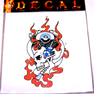 ENGINE SKULL DECAL - CLOSEOUT NOW ONLY 25 CENTS EA
