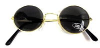 JL ROUND LENS GOLD FRAME SUNGLASSES