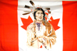 CANADIAN INDIAN FACE 3 X 5 FLAG