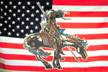 AMERICAN END OF THE TRAIL INDIAN ON HORSE  3 X 5 FLAG *- CLOSEOUT