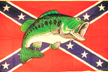 REBEL CONFEDERATE FISH 3 X 5 FLAG *- CLOSEOUT $ 2.50 EACH