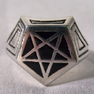 PENTAGRAM 5 POINT STAR BIKER RING