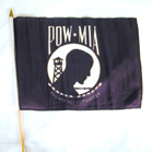POW MIA 11 X 18 INCH FLAG ON A STICK