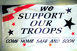 BLUE STAR SUPPORT TROOPS FLAGS