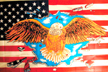 AMERICAN EAGLE  BUSTING THROUGH 3X5 FLAGS