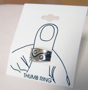 CUFFED THUMB FINGER RING - CLOSEOUT NOW 50 CEENTS