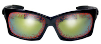 BLACK FRAME BLOOD SHOT EYES SUNGLASSES - CLOSOUT NOW ONLY $1 EA