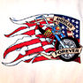 JUMBO BACK 10IN PATCH AMERICAN FOREVER BIKE -* CLOSEOUT $4.95 EA