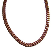 SOLID COPPER 18 INCH SERPINTINE CHAIN NECKLACE