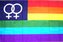 SMALL WOMEN RAINBOW 3'X 5' FLAG