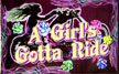 GIRLS GOTTA RIDE DELUXE 3' X 5' LADY BIKER FLAG