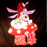 FAIRY ON MUSHROOMS CLOTH 45 IN WALL TAPESTRY -* CLOSEOUT $2.50 EA
