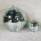 8 INCH MIRROR BALLS -SILVER