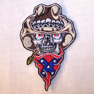CONFEDERATE COWBOY EMBROIDERED BIKER PATCH