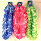 LARGE FLUFFY FLOWER HAWAIIAN LEIS -* CLOSEOUT NOW ONLY .75 CENTS