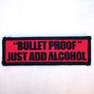 BULLET PROOF EMBROIDERED BIKER STYLE PATCH