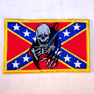 RIPPING REBEL SKULL EMBROIDERED BIKER PATCH *- CLOSEOUT 50 CENTEA