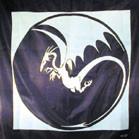 FLYING DRAGON SILK TAPESTRY -* CLOSEOUT $1.95 EA