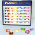 RAINBOW LUCITE RINGS *- CLOSEOUT NOW 25 CENTS EA