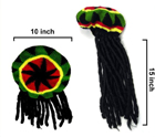 REGGAE KNIT HAT WITH DREDLOCKS