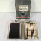 LEATHER WRAPPED FLASKS -* CLOSEOUT NOW ONLY 2.50 EA
