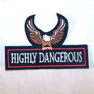 HIGHLY DANGEROUS EAGLE 4 INCH PATCH
