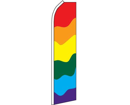 LARGE 15 FOOT RAINBOW GAG PRIDE SUPER FLAG