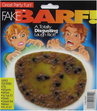 FAKE 6 INCH BROWN BARF (sold by the PC or DZ )