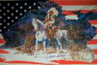 INDIAN ON THE HORSE #3 3 X 5 FLAGS