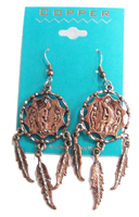 PURE COPPER  KOKOPELLI EARRINGS