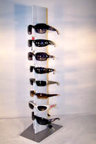 LOCKING SUNGLASS 8 PAIR DISPLAY RACK *- CLOSEOUT NOW $ 25 EA