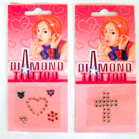STICK ON DIAMOND TATTOO'S -* CLOSEOUT ONLY $ 25 CENTS EA