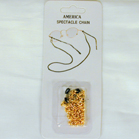 GOLD CHAIN HOLDER FOR SUNGLASSE'S *- CLOSEOUT 50 CENTS EA