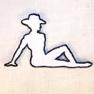 COWBOY SILHOUETTE PATCH'S