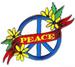PEACE FLOWER BANNER PATCH