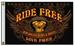RIDE FREE LIVE FREE DELUXE 3 X 5 BIKER FLAG