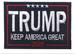 EMBROIDERED TRUMP KEEP AMERICA GREAT VELCRO PATCH SIZE 3 1/2 X 2
